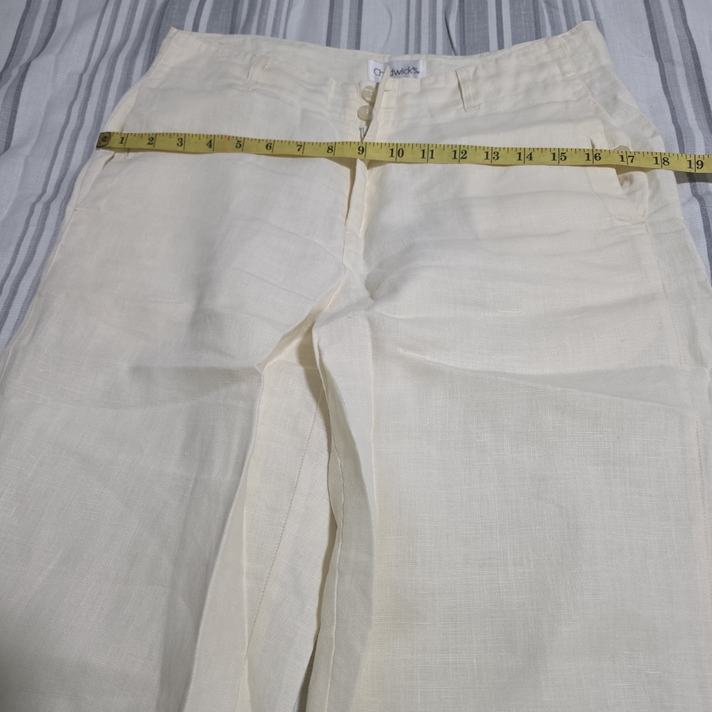 Cream Linen Pants